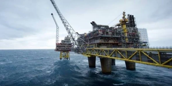 Платформа для добычи газа в Норвегии