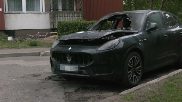 Сгоревший Maserati