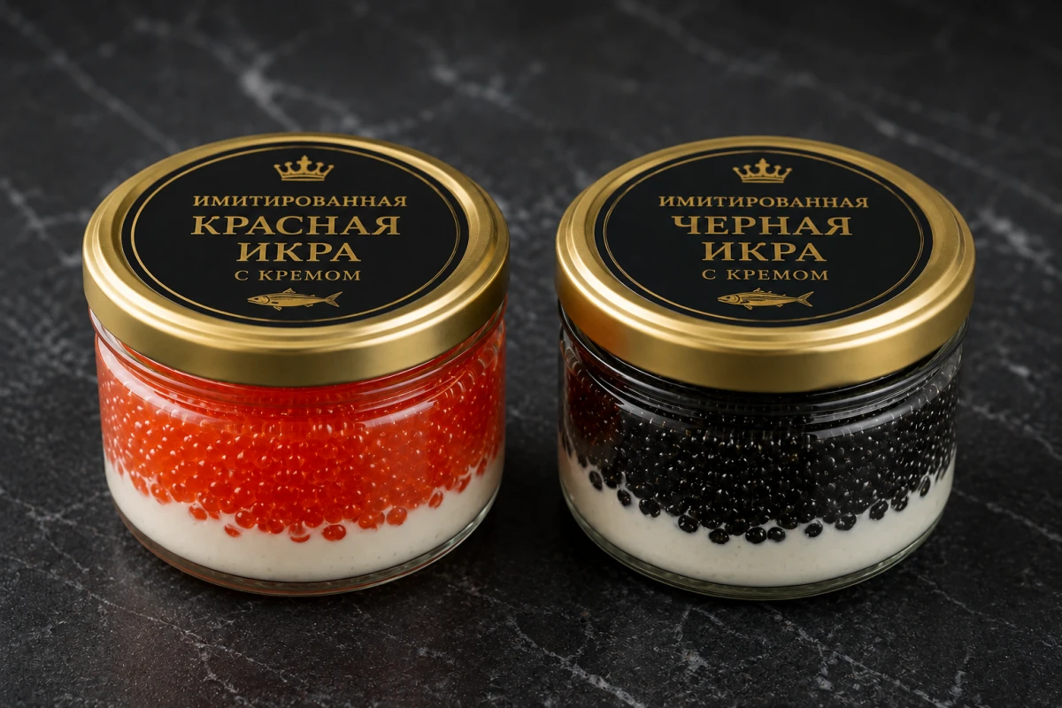 Икра в банках.