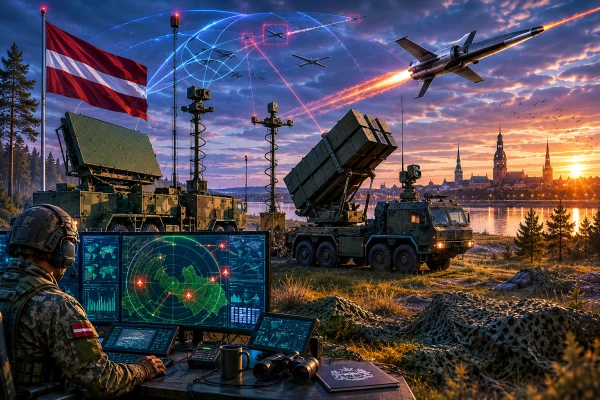 Операция ПВО на закате