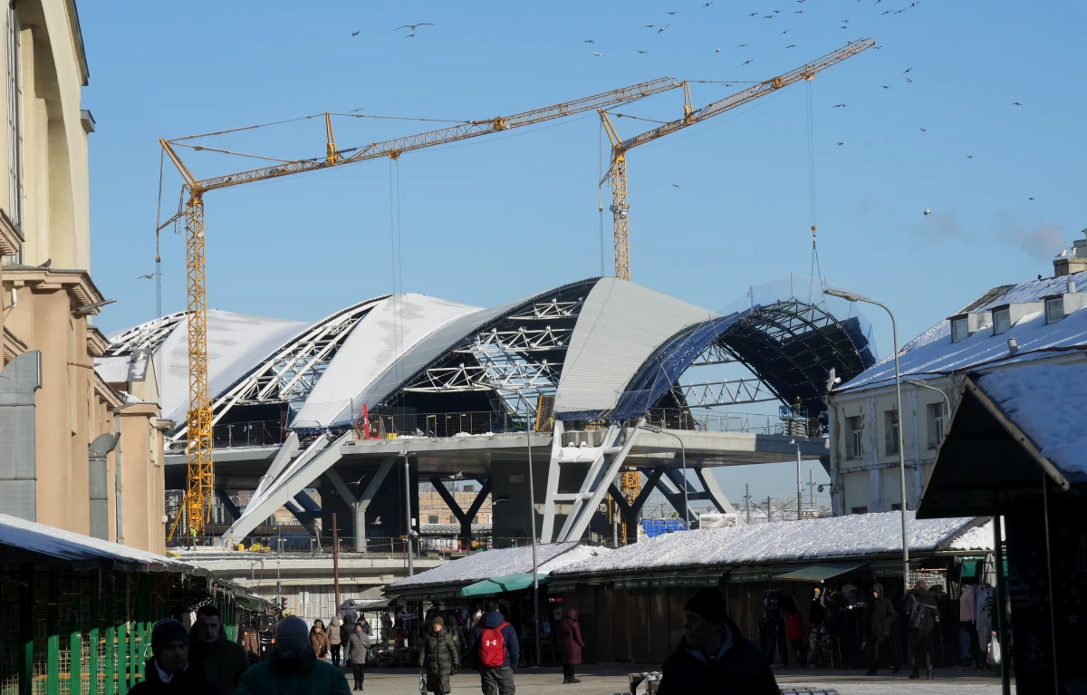 Вокзал Rail Baltica в Риге