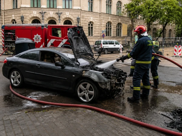 Тушение автомобиля