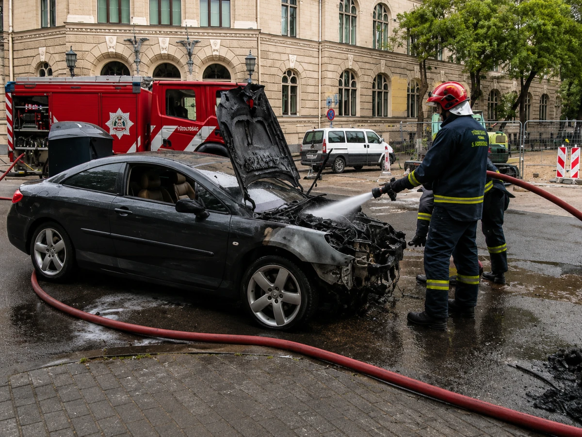 Тушение автомобиля