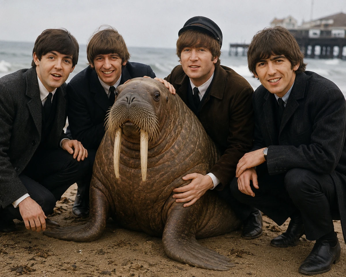 The Beatles с моржом