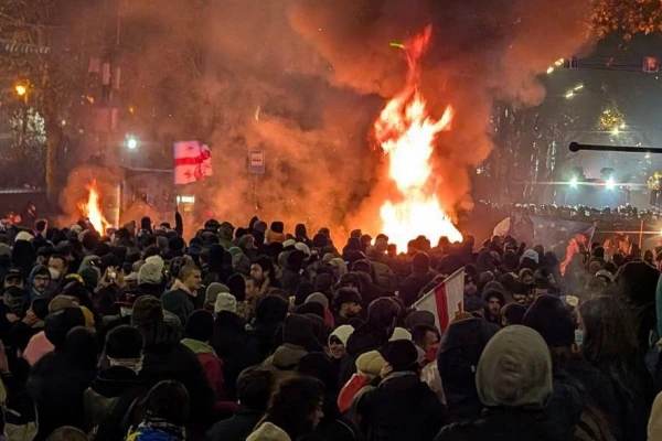Mass Protests Resume in Georgia