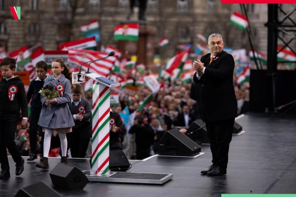 At the 'March for Peace,' Orban Accused Brussels of 'Waging War'