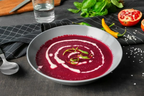 Beetroot Purée Soup: Familiar Ingredients - New Taste