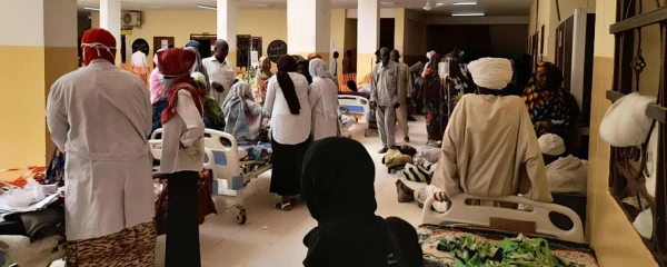 Снимок был сделан незадолго до того, как войска вошли в больницу.