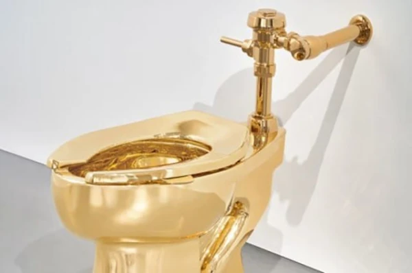 A Golden Toilet to Be Auctioned at Sotheby’s for $10 Million