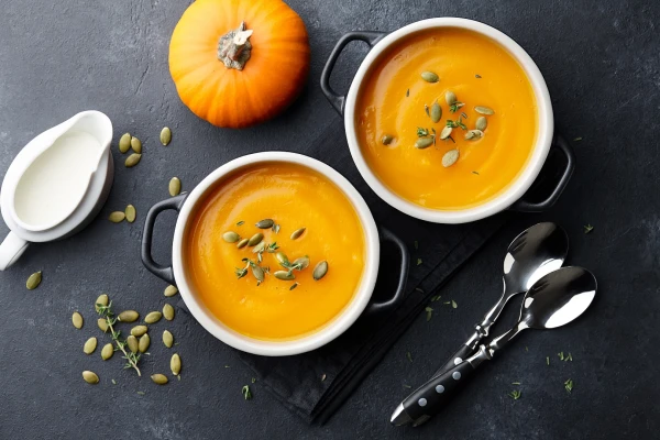 Autumn Menu: Italian Pumpkin Soup with Mascarpone