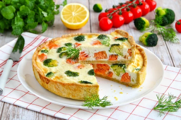 Salmon and Broccoli Quiche: Delicious Pastry for Every Day
