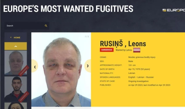 Rusins is still wanted as a dangerous criminal