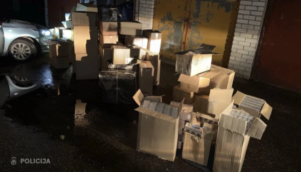 Police seized nearly 770,000 unmarked cigarettes in Purvciems