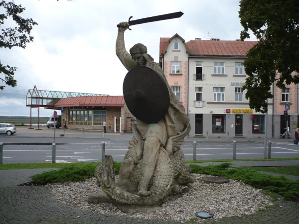 In Latvia, there are two people named Lāčplēsis and one woman named Latvia