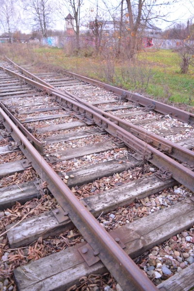 Пути на станции Чиекуркалнс: не используются, но – в статистике присутствуют. Фото автора.