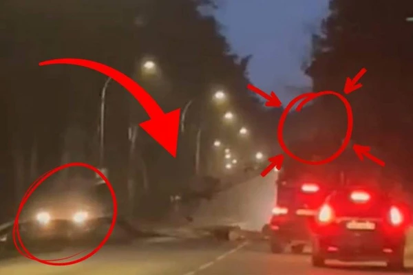 Wow! In Jurmala, a timber truck did not lower its manipulator - can you believe what happened?