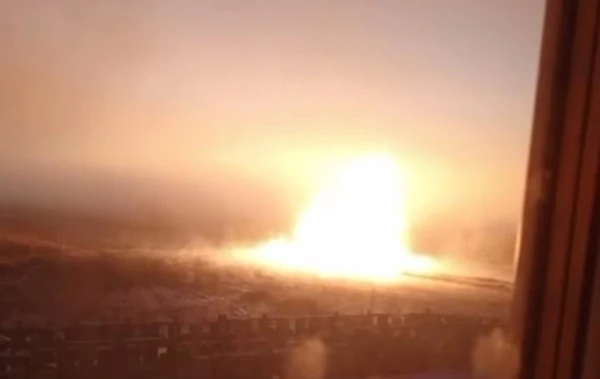 Gas Pipeline on Fire in Russia