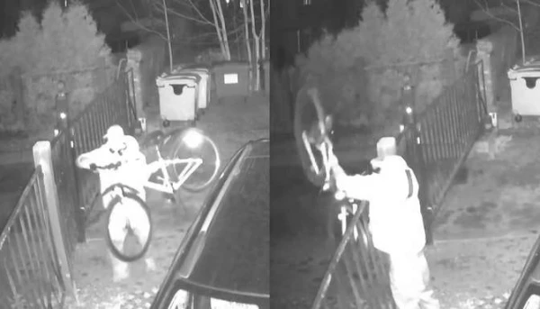 Did he also put on headphones with music? The Riga bike thief disregards the law