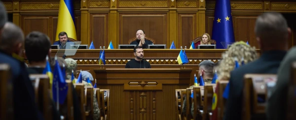 Президент выступает в Верховной Раде.