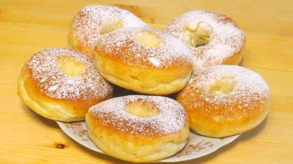 Stuffed Donuts: Yeast Dough Recipe