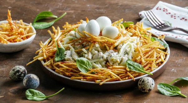 “Capercaillie Nest” Salad: An Interesting Name for a Hearty and Delicious Dish