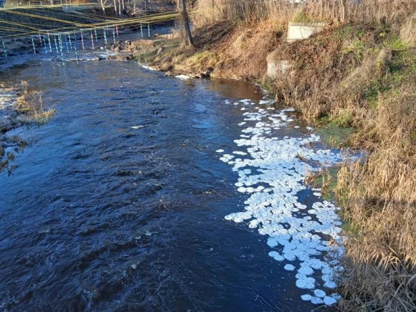 Residents of Iecava Alarmed by 'Ice Pancakes' in the River