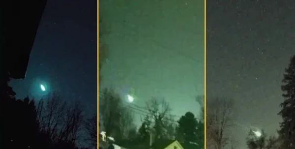 Green fragment of a comet traveling at 160,000 km/h exploded over the USA