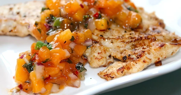 Chicken Breast in Persimmon Sauce
