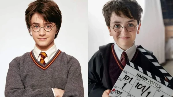 The young actor playing Harry Potter talked about Daniel Radcliffe's letter and his first impressions from the shoot