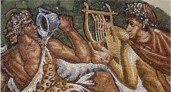 Античные граждане любили выпивать.