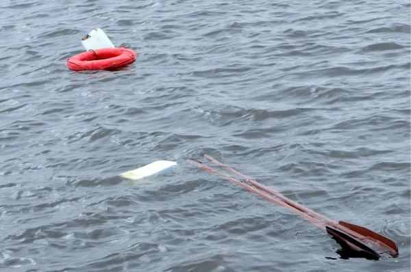 On Friday, a boat with people capsized in a lake in the Ludza region