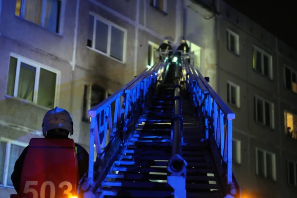 On Saturday, two fires occurred in five-story residential buildings in Riga