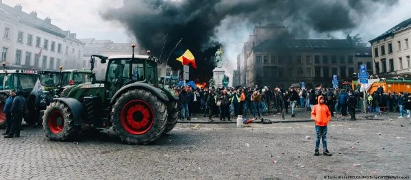 Farmers' Protests in Brussels Ended in Riots