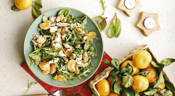 Chicken and Mandarin Salad: An Original New Year's Recipe