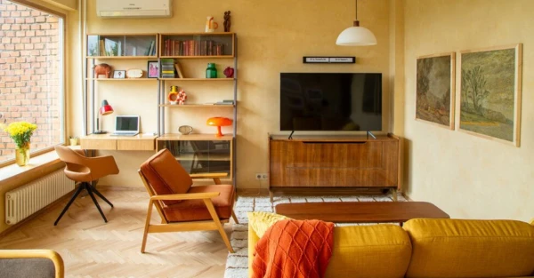 Натуральные материалы смотрятся весьма выигрышно.