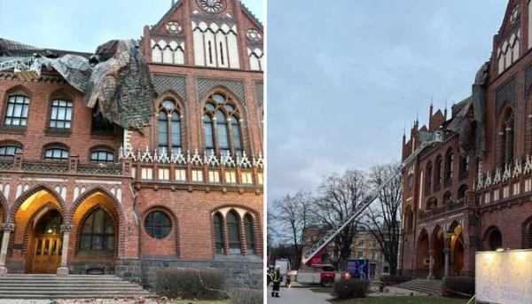 The Soviet-era roof could not withstand: strong winds severely damaged the Academy of Arts