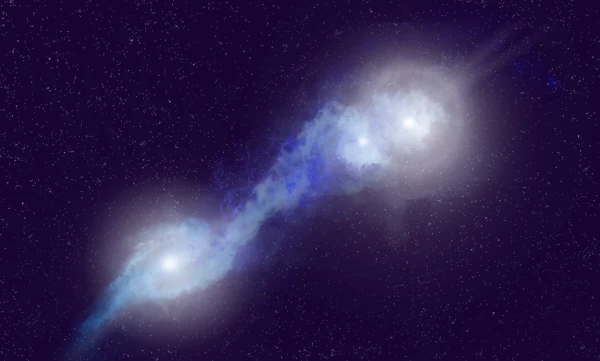 Слияние галактик - во-первых, это красиво.