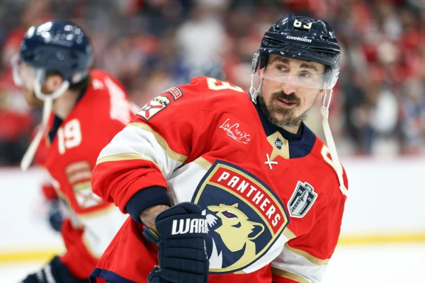 Florida Panthers' Brad Marchand Awarded Personalized Golden Stick in Honor of 1000 Points in NHL Regular Season