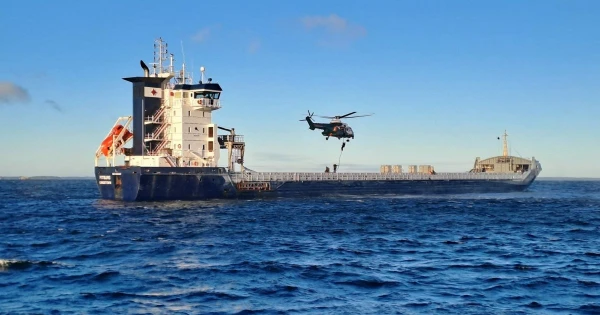 During the investigation of cable damage, a multi-kilometer dragging trace was discovered