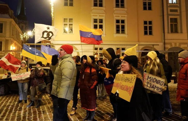 Hands Off Venezuela! Protest Against U.S. Actions Held in Riga