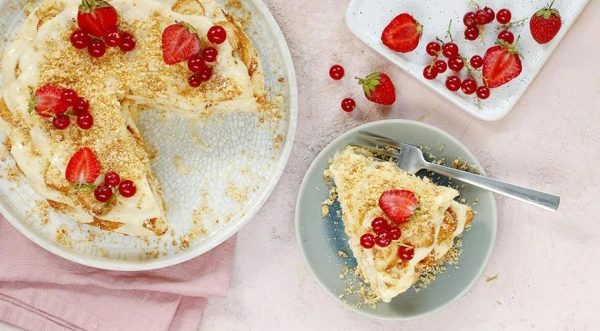 Napoleon Cake with "Ushki" Cookies: A Simple and Delicious Holiday Recipe