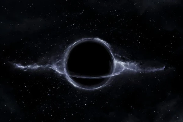 An Eruption from a Black Hole Occurred After 100 Million Years