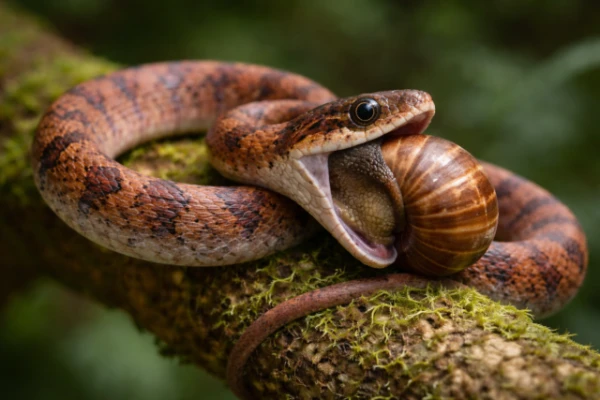 Snails Made a Snake Become a 'Right-Handed' with an Asymmetrical Jaw