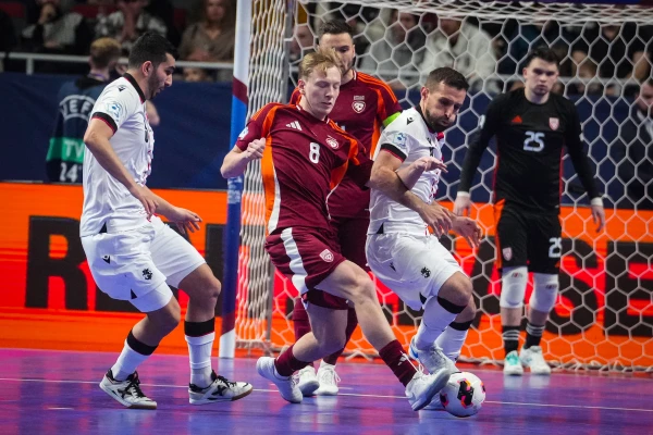 The Latvia Futsal Team Started Strongly in the Final Stage of the European Championship