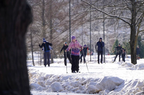 On Sunday in Latvia - real winter weather
