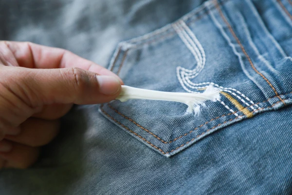 Stuck Fast: How to Save Jeans from Chewing Gum