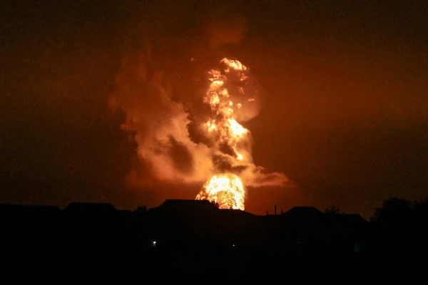 A mud volcano eruption occurred in Azerbaijan
