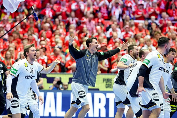 The gold of the 2026 European Championship will be contested by the national teams of Germany and Denmark in the final match
