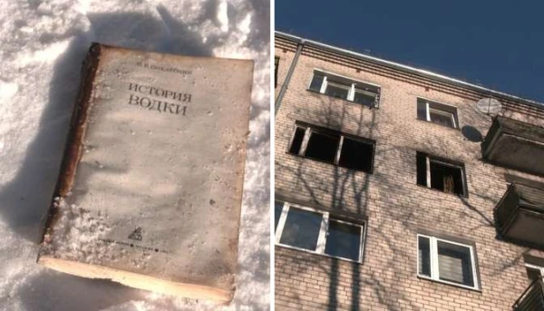 The owner of books on home distillation nearly burned down in his apartment