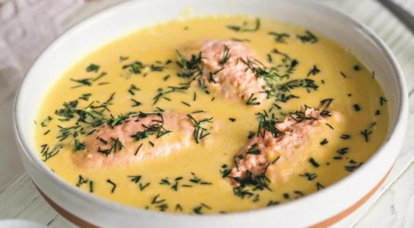 Lunch Idea: Spectacular Salmon Dumpling Soup